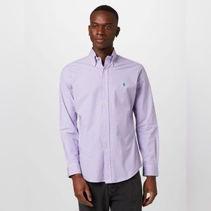 Polo Ralph Lauren Custom Fit Lavender/White Dress Shirt